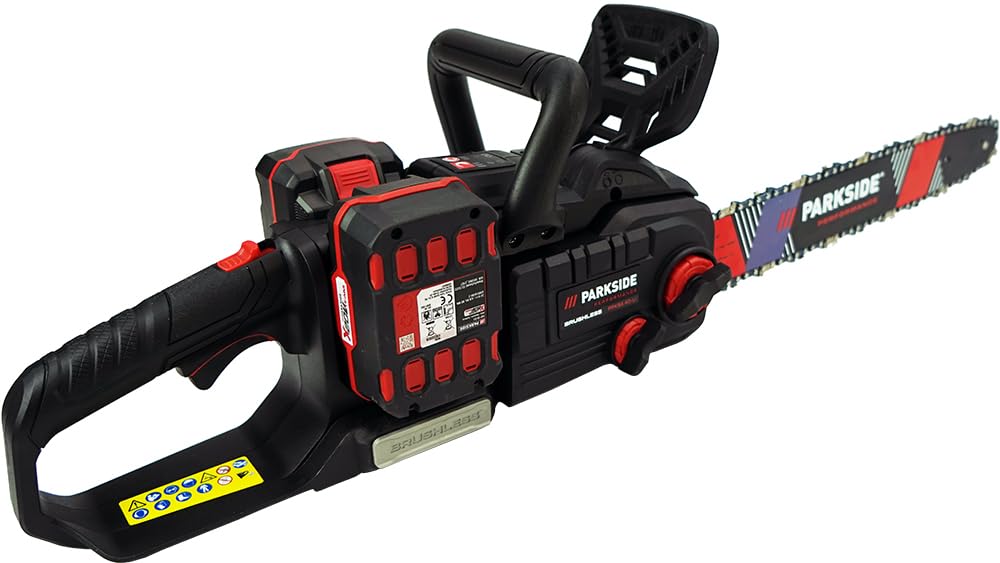 HEADNMORE® Bundle: PARKSIDE PERFORMANCE® 40V Akku-Kettensäge PPKSA 40-Li B2 mit 2×4Ah Akkus + Schlüsselanhänger (145 Zeichen)