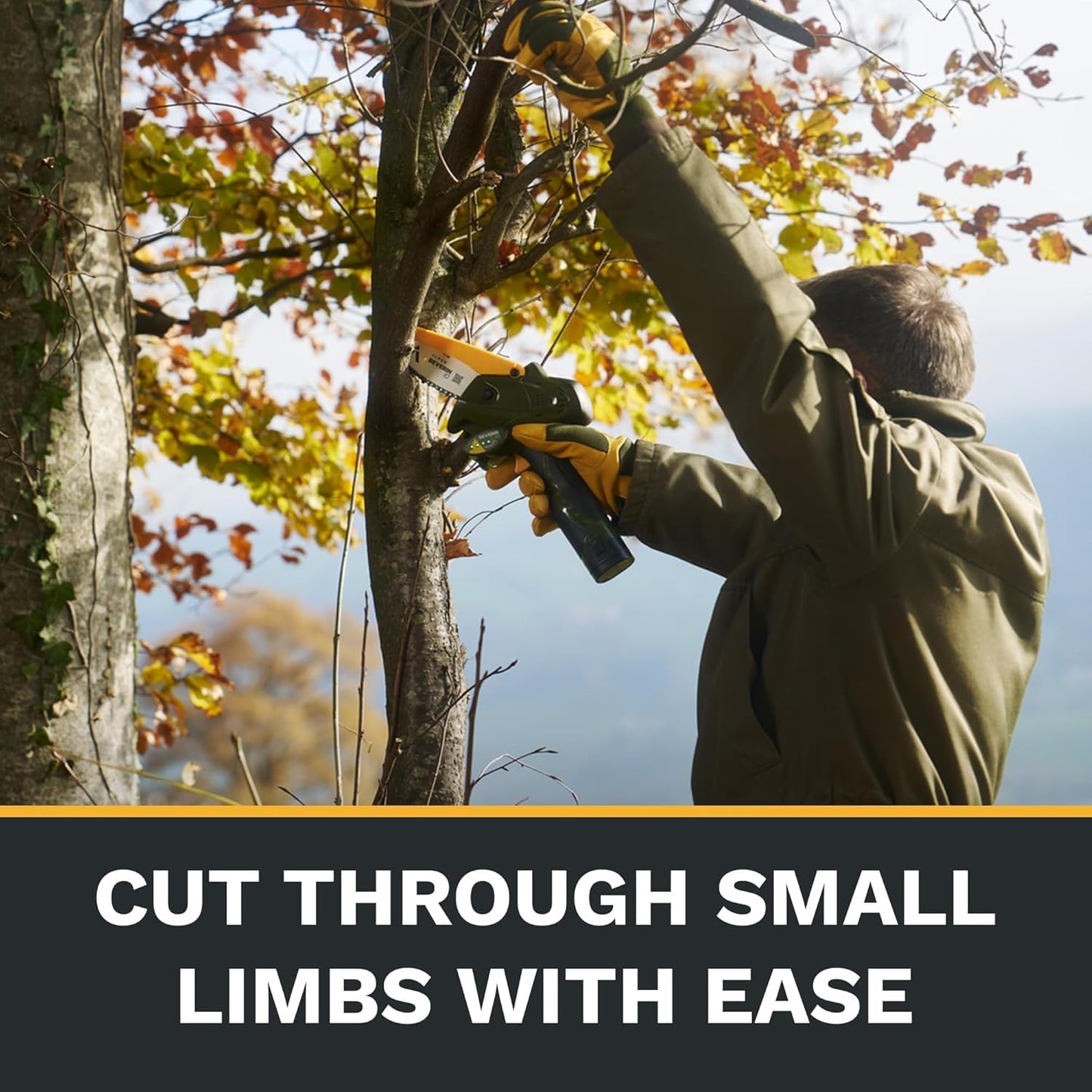 Alpen Swiss Tools Beverin 10 Elektro-Kettensäge, 10 cm Schnitt, 2×14,4 V Akkus, 3-in-1 Ladegerät, automatische Schmierung, Ersatzkette