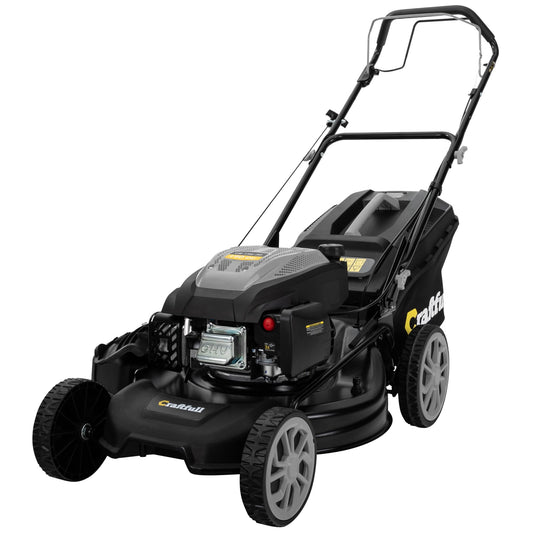 Craftfull Rasenmäher CR-196-30: 4,4 kW (6 PS) 190cc OHV Benzinmotor, Selbstfahrantrieb, 53 cm Schnittbreite, 7 Stufen (148 Zeichen)