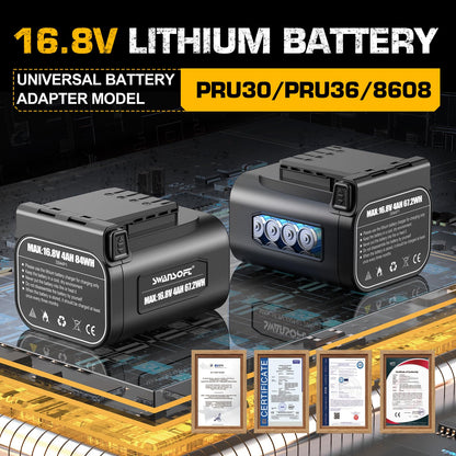 SWANSOFT PRU36 2-in-1 Set: Elektrische Gartenschere & 6" Akku-Kettensäge, inkl. 2×4Ah Akkus – Profi-Werkzeug für Weinberge & Obstgärten (147 Zeichen)